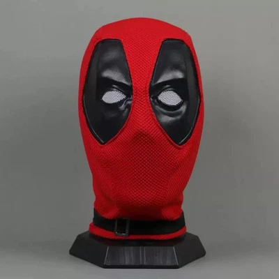 Premium Quality Deadpool Cosplay Full Face Mask Breathable Knit Helmet Halloween - Image 1 of 4