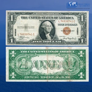 Fr.2300 1935A $1 Silver Certificate Brown Seal "HAWAII", L/C Block, VF #39741 - Picture 1 of 1