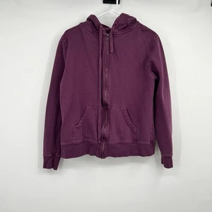 Pact Sweatshirt Womens L Purple Full Zip Hoodie Organic Cotton 005030 - Picture 1 of 9