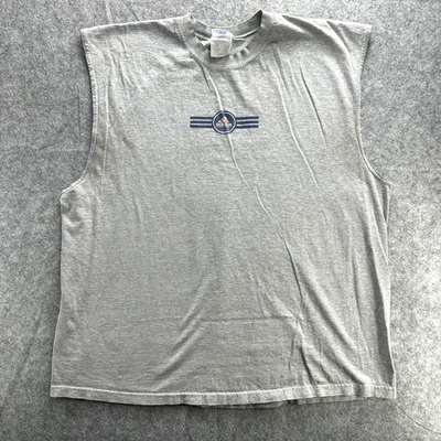 Vintage Adidas Basketball Shirt Sleeveless Mens XL Made in USA 90s Sports Tee - Image 1 of 4