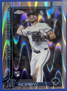 2025 Topps Chrome Connor Norby #199 novato refractor RayWave - Imagen 1 de 1