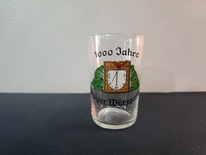 Vintage Erden Germany Wine Vineyard 1000 Years Shot Glass / Wine Tasting - Picture 1 of 4