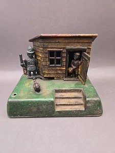 Highly Collectable #136 Uncle Remus mechanical cast iron bank, (Reproduction) - Picture 1 of 7