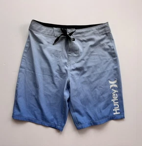 Hurley Board Shorts Boys Swimsuit Swim Suit Trunks Beach Gray Size 12/26 - Picture 1 of 7