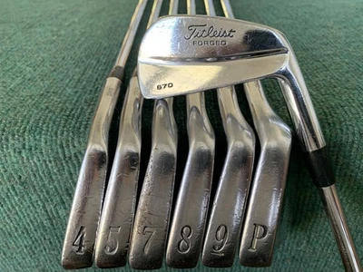 TITLEIST FORGED 670 MB IRON SET - RH, 3-PW (Missing 6), +.5”, TTDG X100 - NICE!! - Image 1 of 4