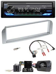 JVC Bluetooth DAB USB Lenkrad Autoradio für Alfa GT 147 2007-2010 silbergrau - Bild 1 von 10