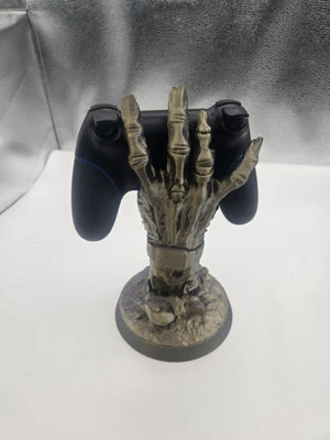 Zombie Hand Game Controller Stand Shiny Black And Gold Silk - Image 1 of 4