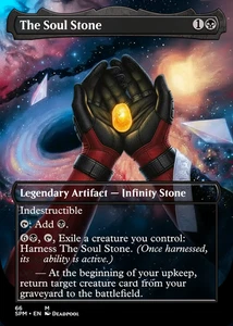 Soul Stone Deadpool Retheme Alter Foil Custom Sticker on Bulk MTG Commander - Bild 1 von 2