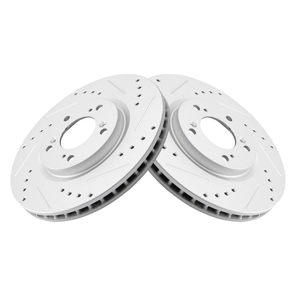 For Honda S2000 00-09 Disc Brake Rotors Performance Cross Drilled & Slotted - Image 1 of 1