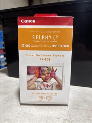 Canon RP-108 High-Capacity Color Ink/Paper Set for SELPHY CP910 Printer - Image 1 of 4