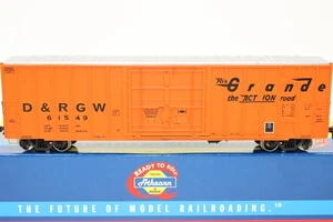 Athearn HO Scale D&RGW Rio Grande 50' FMC Plug Door Box Car #61549 NOS - Picture 1 of 8