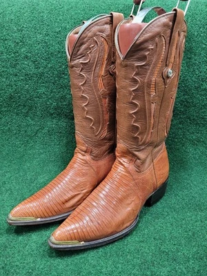 9.5 E ⭐ DE COLECCIÓN ⭐ MONTANA ⭐ NATURAL ⭐ LAGARTO ⭐ RARO ⭐ INCRUSTACIÓN ⭐ PERSONALIZADO ⭐ BOTAS OCCIDENTALES Foto 1 de 4