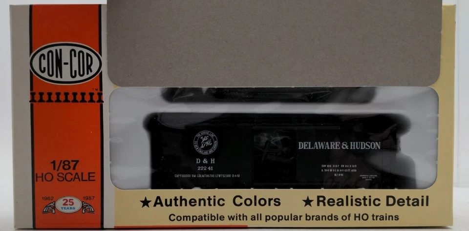 Con-Cor 0001-009421 HO 40' PS-1 Box Car Delaware & Hudson Road # 22241 Kit - Image 1 of 1