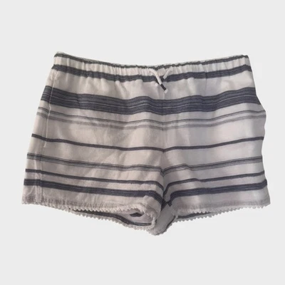 Polo Ralph Lauren Womens Small Shorts Blue Gray White Stripe Pockets - Image 1 of 4