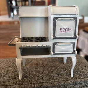 Dollhouse Roper Range fornello forno stile anni 20 scala 1:12 miniatura cucina metallo - Foto 1 di 10