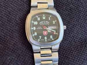 Authentic SWISS MILITARY Stainless Steel S2375 -Not Working - Picture 1 of 6