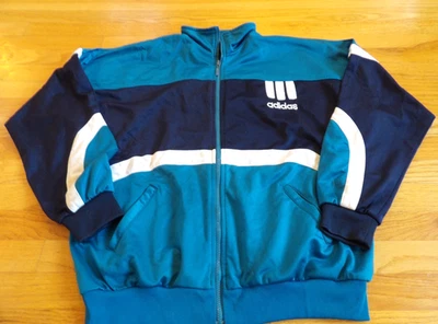 CHAQUETA DEPORTIVA ADIDAS TRÉBOL VINTAGE AÑOS 80 TALLA 2XL Foto 1 de 4
