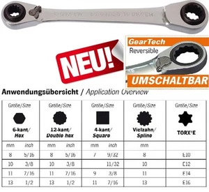 GearTech 31-in-1, Umschaltbarer Ratschenschlüssel 3466-01 - Picture 1 of 1