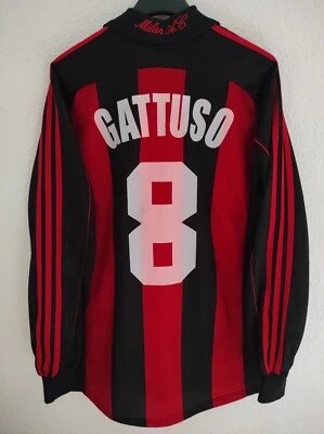 AC MILAN 2000-2002 Gattuso 8 camiseta shirt trikot maillot maglia L - Immagine 1 di 4