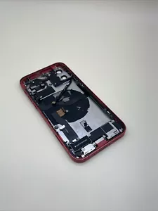 Original IPHONE 12 Housing Rear Glass Battery Cover With Pieces Red - Picture 1 of 2