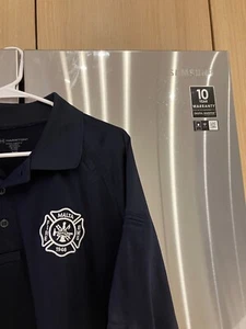 Polo golf Illinois vigili del fuoco EMS blu uomo adulto XL - Foto 1 di 2