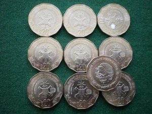 1923-2023 Mexico 20 Pesos 100 th Anniv. Heroico Colegio Militar BU lot of 10 - Picture 1 of 1