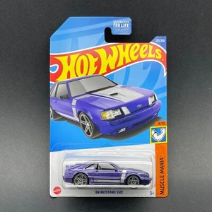 Hot Wheels Muscle Mania 1984 '84 Ford Mustang SVO Purple Car Diecast 1/64 Scale - Picture 1 of 4
