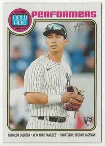 2023 Topps Heritage Oswaldo Cabrera New Age Performers New York Yankees NA-9 - Picture 1 of 2