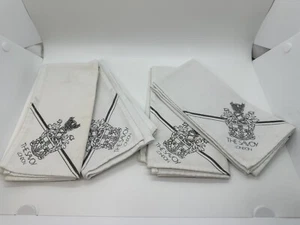 Napkins/Savoy London Diner/Continental Linen Service/Set of 4/Vintage/Pre-Owned - Picture 1 of 17