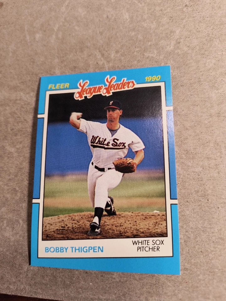 BOBBY THIGPEN 1990 FLEER LEAGUE LEADERS #39 OF 44 FREE SHIPPING - Image 1 of 2
