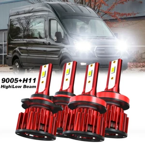 For Ford Transit-150 250 350 Van 3-Door 3.7L 2015-2020 LED Headlight Hi Lo Bulbs - Bild 1 von 13