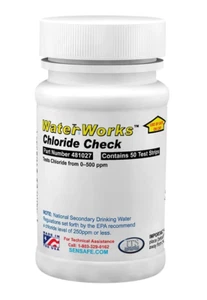 Tiras reactivas de cloruro de agua Waterworks 0-500 ppm (50 tiras) 481027 - Imagen 1 de 2