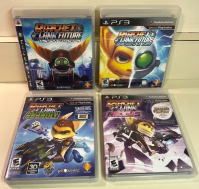 Ratchet and Clank PS3 4 Game Lot, PlayStation 3 R&C Future, Into the Nexus, More - Image 1 of 4