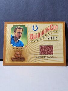 Peyton Manning 2002 Gridiron Kings Cut Collection Colts Patch Card #162/550