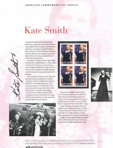 #853 44c Kate Smith #4463 USPS Commemorative Stamp Panel - Picture 1 of 1