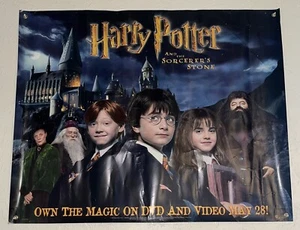 Poster promozionale vintage Harry Potter e la pietra stregone 2002 negozio 44”x36” 2 lati - Foto 1 di 24