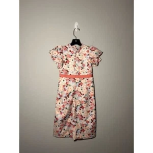 Janie And Jack Floral Jumpsuit Size 4 - Picture 1 of 3