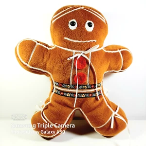 Lebkuchenmann Plüschpuppe Stofftier Bayerische Bandborte Kuddle Me Toys 12 Zoll - Bild 1 von 9