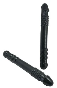 Dildo lungo realistico nero fallo vaginale anale pene per doppia penetrazione - Foto 1 di 4