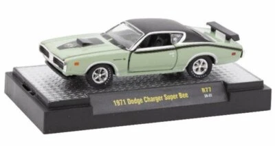 DODGE Charger Super Bee - 1971 - green / black - M2 1:64 - Bild 1 von 4