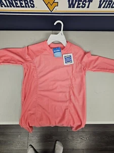 Sun & Sky Coral Peach Orange Long Sleeve Youth Large Swim Shirt UPF 50+ - Picture 1 of 3