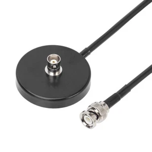RG58 BNC Coaxial Cable 5 Meters BNC Female Magnetic Mount Base for Two Way Radio - Afbeelding 1 van 11