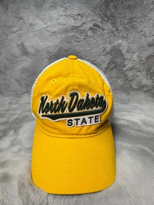 North Dakota State Bison Hat Cap Yellow Zephyr Snap Back NCAA Football Trucker - Image 1 of 4