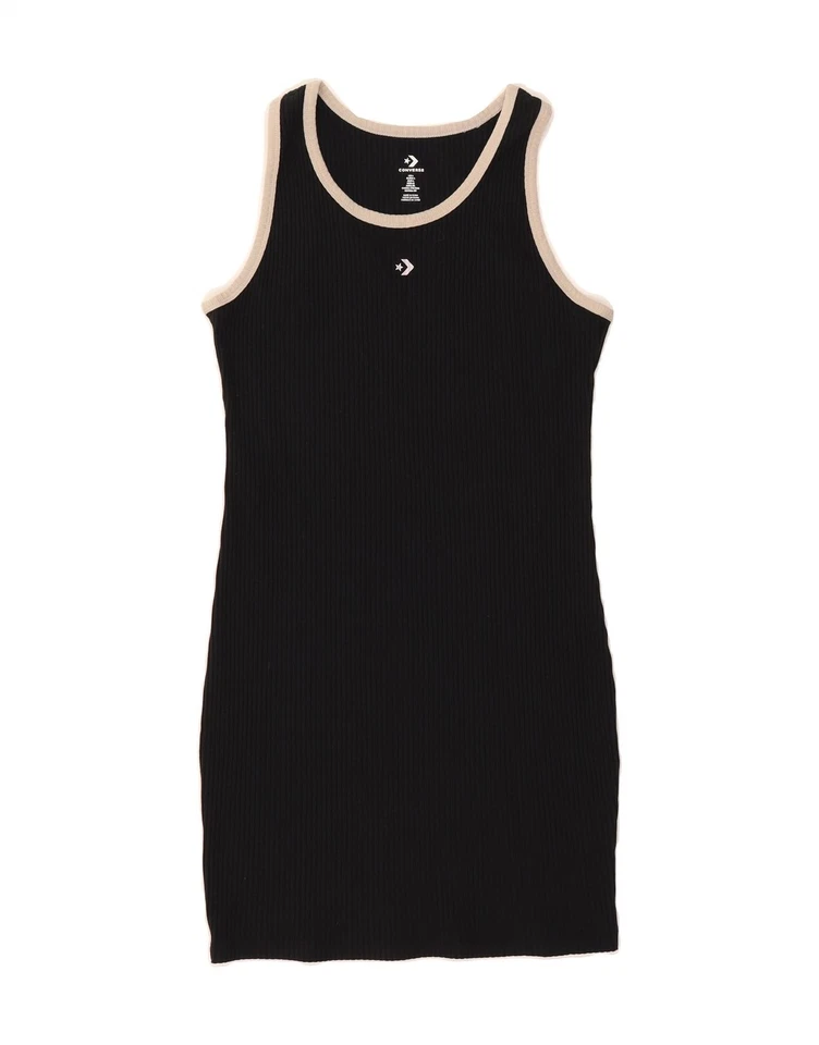 Vestido Camiseta CONVERSE Mujer Sin Mangas Reino Unido 14 Grande Azul Marino Algodón SQ07 Foto 1 de 3