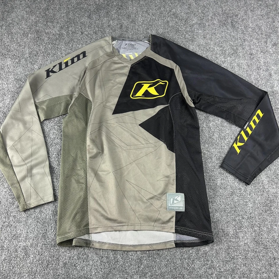 Klim Mojave Jersey Shirt Mens Medium Gray Black Yellow Offroad Motocross MX - Image 1 of 4