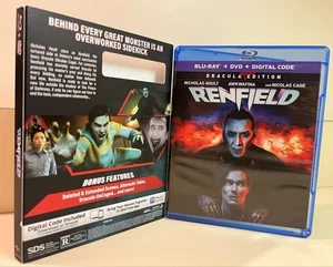 Renfield Blu-ray + DVD + Slipcover, 2023, Nicholas Hoult, Nicolas Cage, Bonus - Picture 1 of 4
