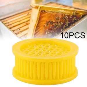 10 Pieces Queen Bee Cages Tools Lightweight Protector Easy to Use Sturdy Rearing - Picture 1 of 7