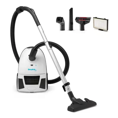 Bagged 10 Amp Canister Vacuum Cleaner with HEPA Media Bag and Filter - Image 1 of 4