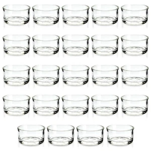 24 Stück Glas Teelichter Kerzenhalter für Tische, Hochzeitsdekoration, 1x2 Zoll - Bild 1 von 10