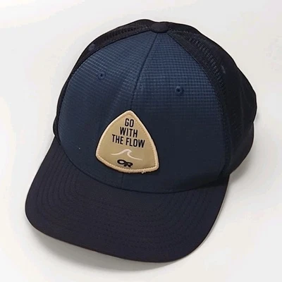 Sombrero de investigación al aire libre Snapback azul Go With The Flow Mesh 110 ajuste flexible Yupoong  Foto 1 de 4